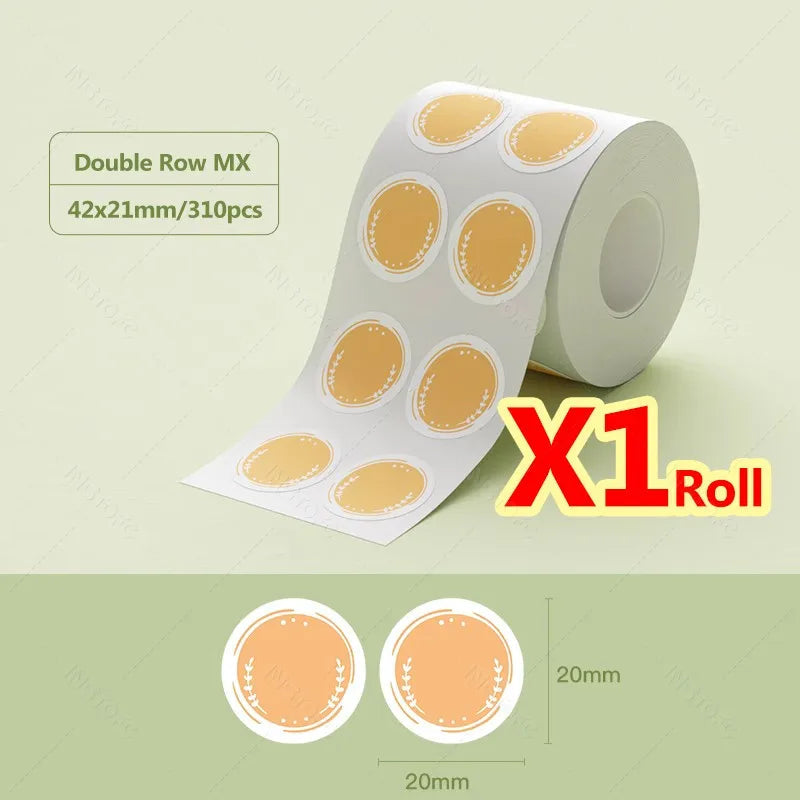 NiiMBOT B21 B1 B3S Round Label Printing Sticker Self-adhesive Thermal Waterproof Digital Number Cake Sealing Sticker Paper ALPENZO