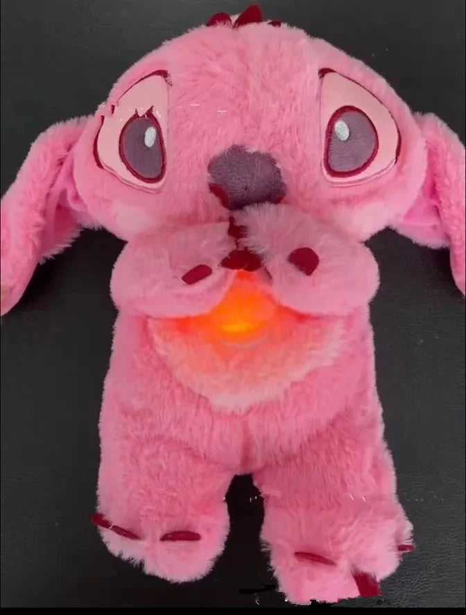 Kawaii Stitch Plush Doll For Baby, Sleeping Companion, Musical Sound Soothing With Air Bag And Light, Breathing Toys Gifts ALPENZO