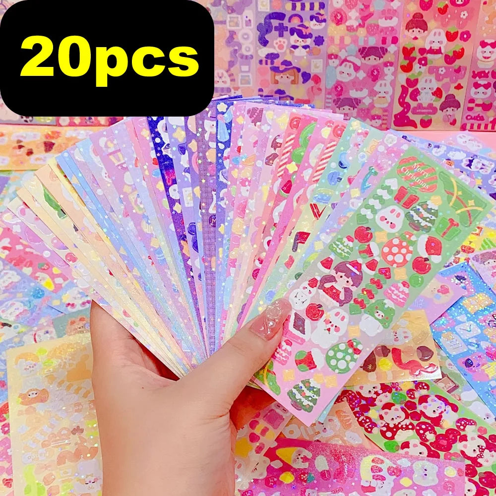 Kawaii Stickers for Kids Cute Stationary Aesthetic Diary Decoration Art Supplies Stickers for Scrapbooking Lot Korean Paper Desk ALPENZO