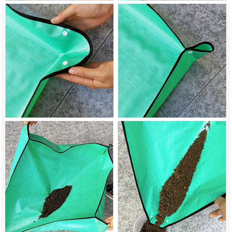 Waterproof Plant Pot Mat, Indoor Garden Mat With Work Gloves, Foldable Houseplant Succulent Pot Mat, Indoor Plant Mat, Portable - ALPENZO