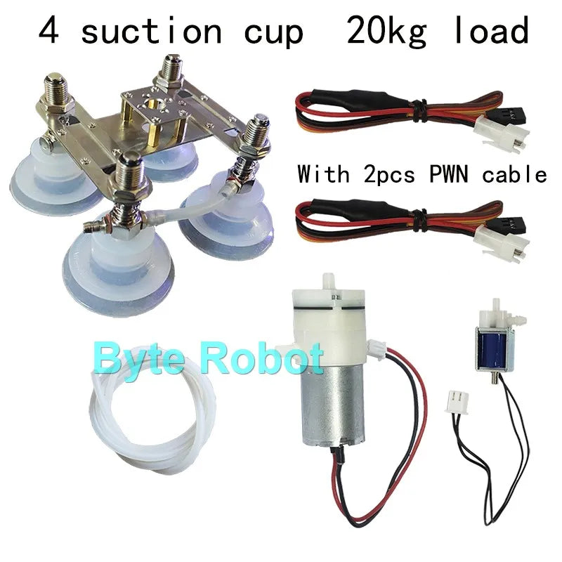 0.3/1/3/6/10/20kg Mechanical Arm Vacuum Pump Suction Cup with PWN Control Switch Sucker for Robot Arm UNO R3 Programmable Robot ALPENZO