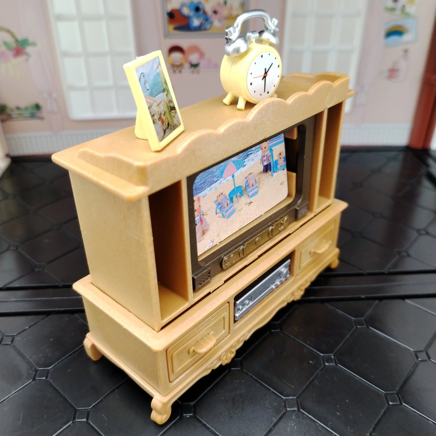 miniature items dollhouse furniture accessories living room bedroom supermarket shopping games family interaction doll kids toys ALPENZO