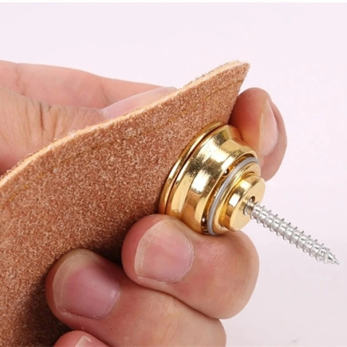 Miwayer Guitar Strap Lock 1 PCS Heavy Duty Metal Button Security Straplock for Electric Acoustic Guitar Bass Ukulele