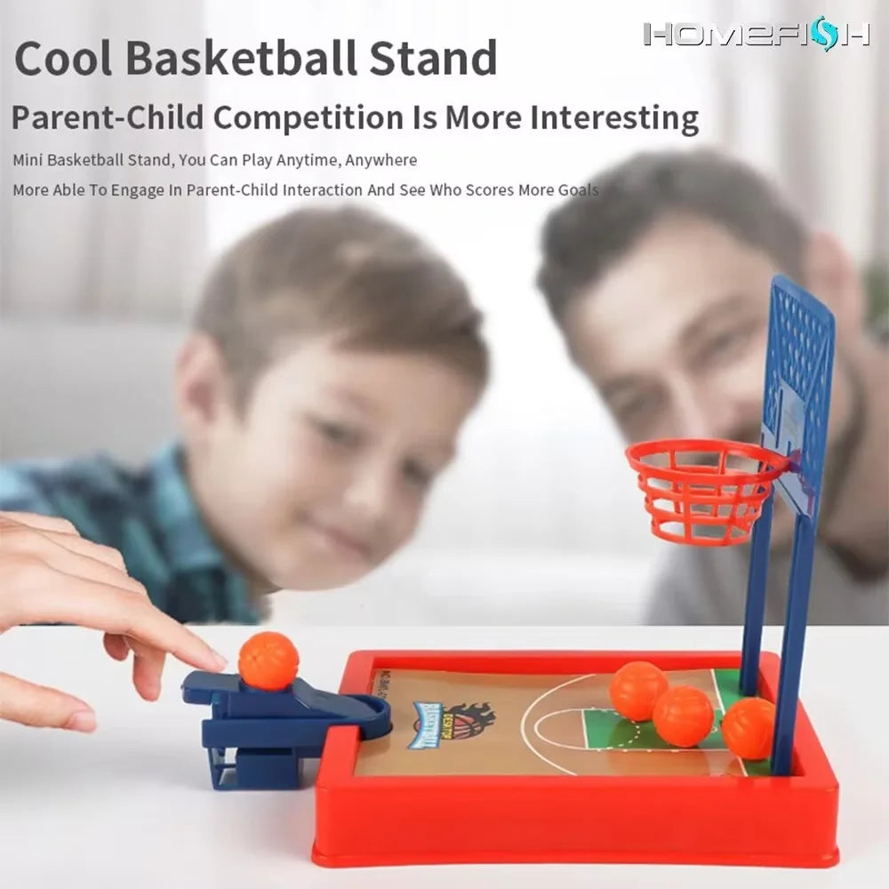 Mini basketball machine desktop portable travel or office game set, suitable for indoor or outdoor use. Fun toys Christmas gifts ALPENZO