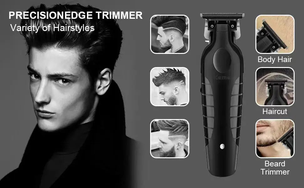 Kemei Men's Cordless Hair Clipper USB Rechargeable Electric Hair Clipper km032 Trimmer Electric Hair Cutting Machine KM-2299 - ALPENZO