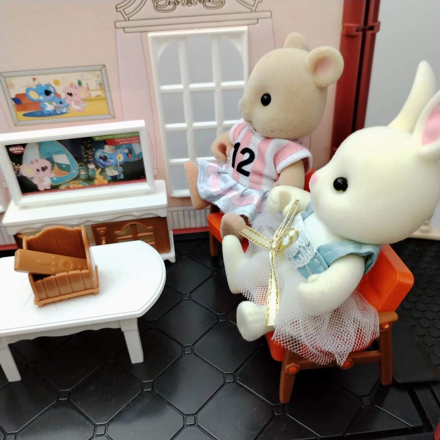 miniature items dollhouse furniture accessories living room bedroom supermarket shopping games family interaction doll kids toys ALPENZO