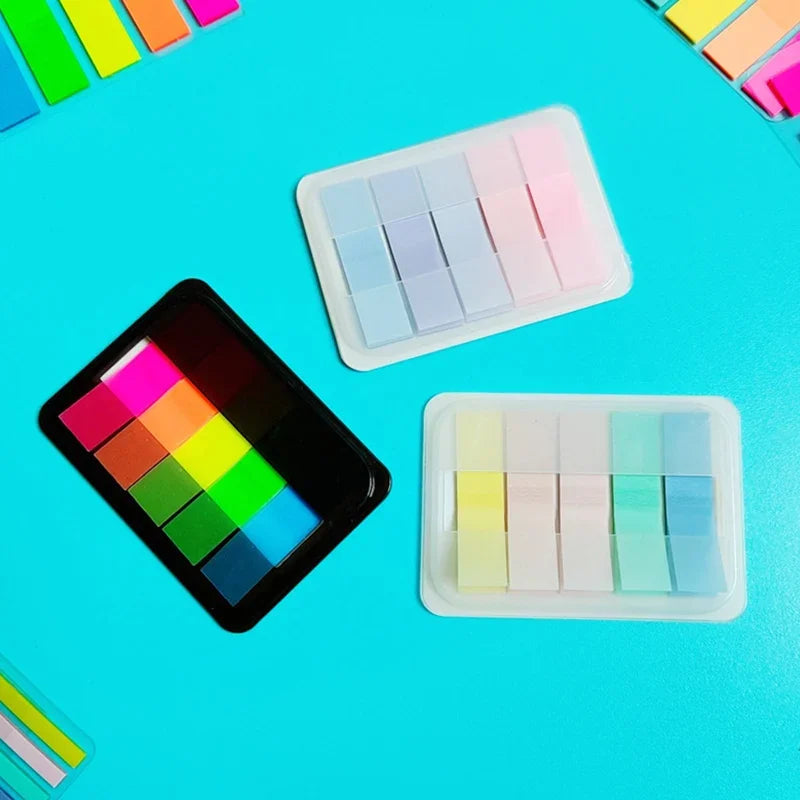 1 Box 100pcs Index Stickers Extractable Sticky Tabs Page Markers Sticky Index Tabs Writable Page Sticky Notes Transparent Color ALPENZO