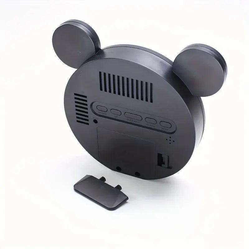 1 Set Mini Mouse Electronic Gift Clock Bedside Decoration Shipped with USB Charging Cable Snooze Digital Alarm Clock LED Clock ALPENZO