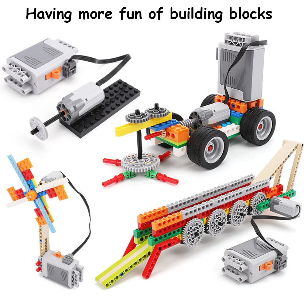 Technical MOC Power Functions Parts M L XL Servo Motor Train Buggy Motor IR Remote Compatible With Legoeds 8881 8883 5292 8886 ALPENZO