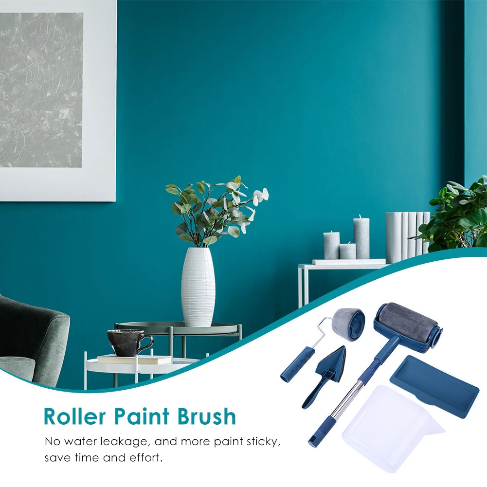 Paint Brush Roller Corner Brushes Set Household Use Wall Decorative Professional DIY Painting Brush Handle Tool - ALPENZO