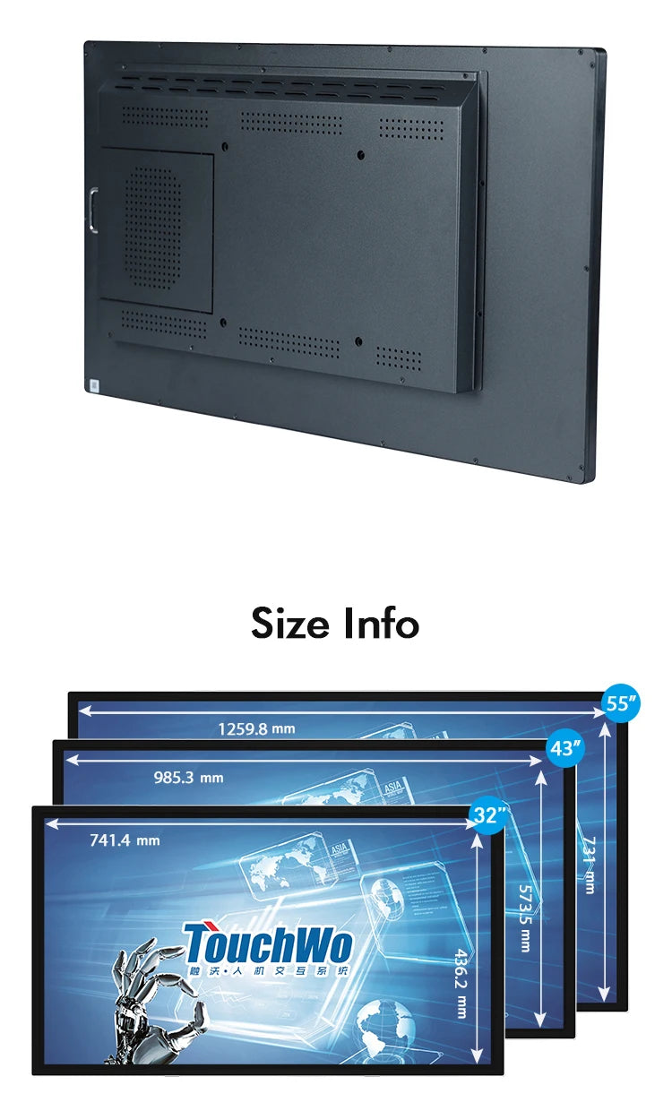 TouchWo 32 43 55 65" Interactive Whiteboard Touchscreen Monitor,All-in-One Touch Computer Smart Board For Office Classroom - ALPENZO