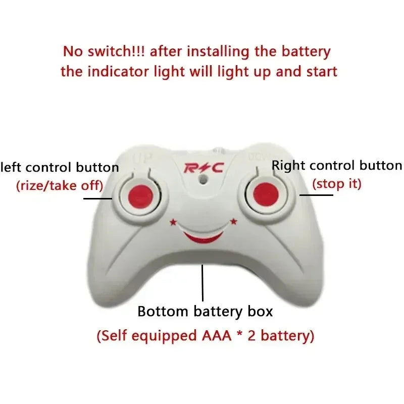 Remote Safe Fall-resistant RC Helicopters Drone Rechargeable Mini RC Drone Children Toys ALPENZO