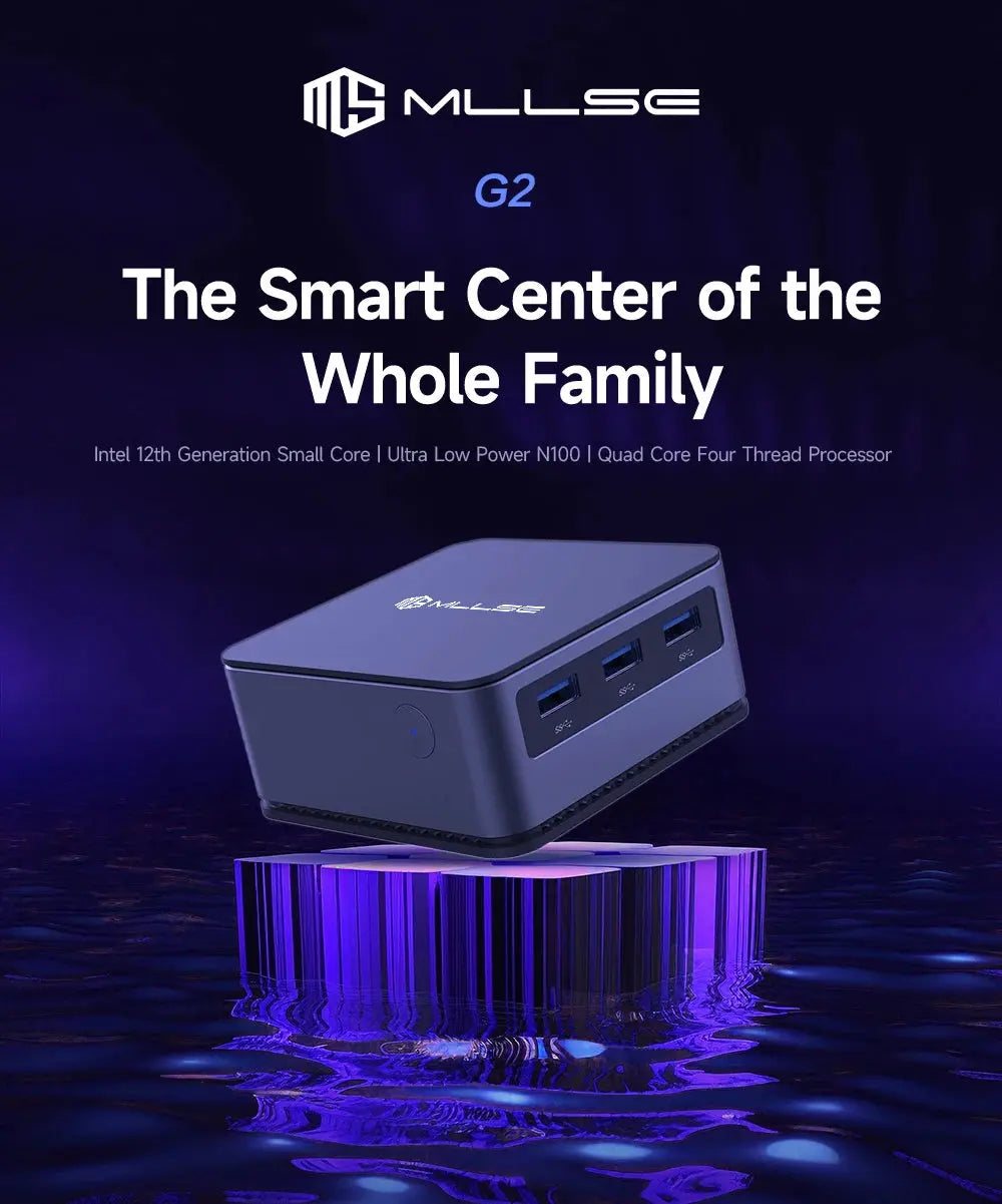 MLLSE G2 Mini PC Windows 11 Pro Alder Lake N100 Intel 12th DDR5 12GB RAM 512GB SSD WiFi 6 BT5.2 Desktop Computer Mini Pc Work - ALPENZO