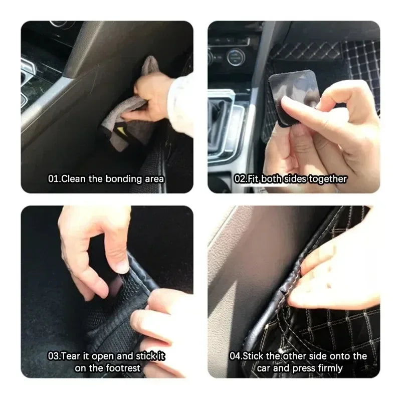 100pcs Self Adhesive Fastener Tape Extra Strong Carpet Fixing Sticker Double Side Hook-and-loop Fastener Auto Adhesive tape Fixe - ALPENZO