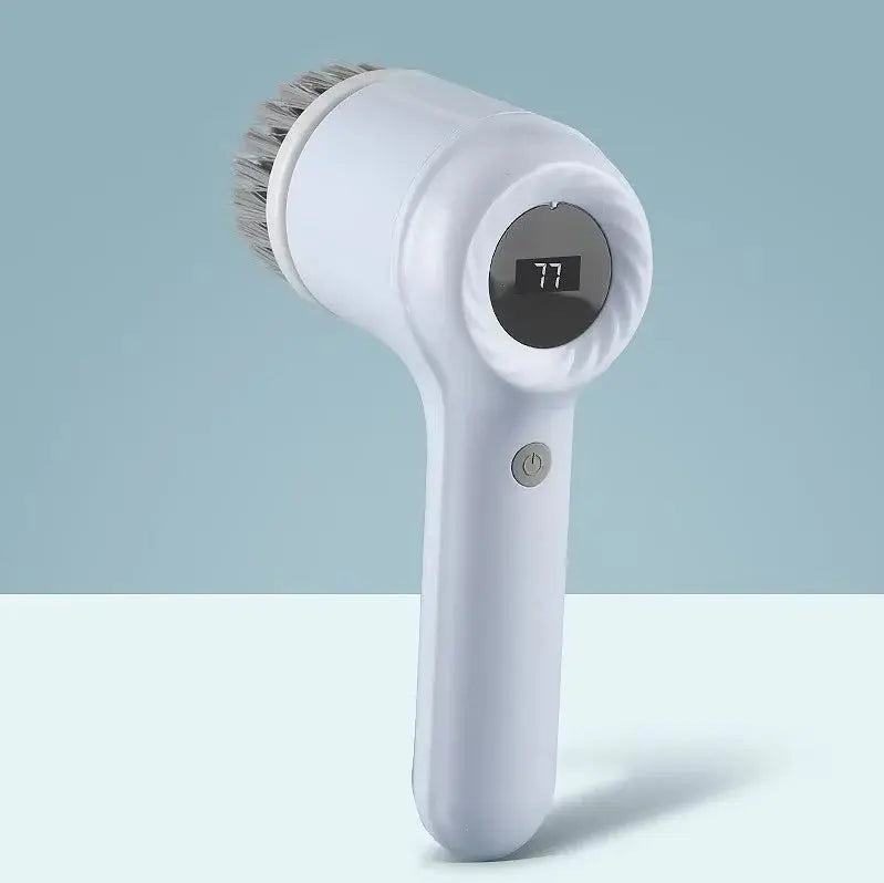 New Electric Spin Scrubber,Bathroom Cleaning Brush Power Scrubber with 5 Replaceable Brush Heads, 5 in 1 Electric Cleaning Brush - ALPENZO