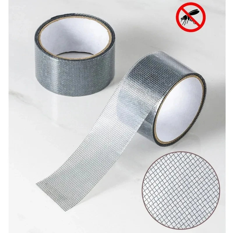 5mm/2m Self-adhesive Window Screen Repair Subsidy Anti-bug Fly Mesh Perforation Tape Is Durable - ALPENZO