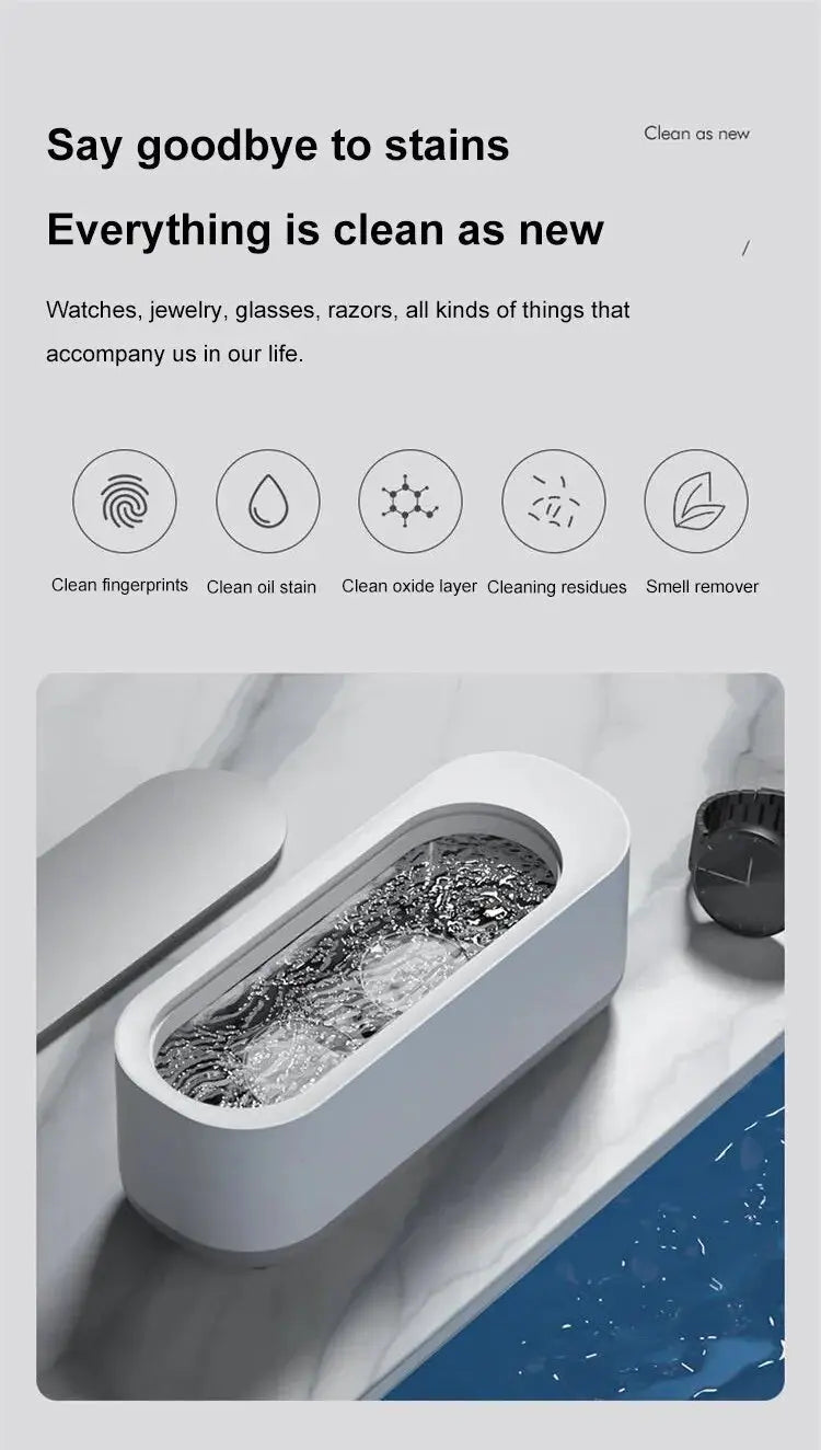Multifunctional Vibration Cleaning Machine Contact Lens Cleaning Machine Vibration Cleaning Watch Jewelry Teeth - ALPENZO