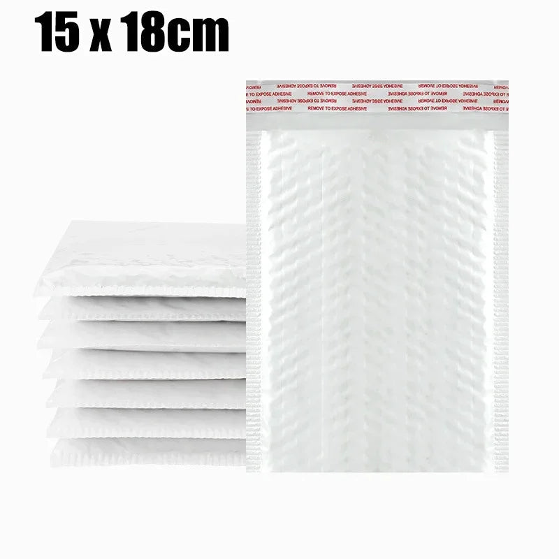 Multifunctional Self-Seal Business Mailing Packages White Foam Bubble Envelopes Adhesive Waterproof Shipping Bags for Packing ALPENZO