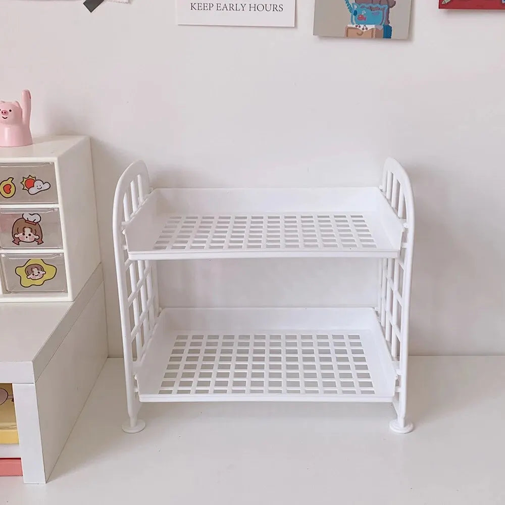 1PC High Appearance Horizontal Desktop Storage Shelf Simple Multi-storey Dormitory Storage Shelf Computer Office Available ALPENZO