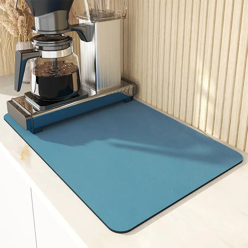 VIKAMA Kitchen tableware diatomaceous earth impermeable drainage mat heat insulation non-slip bathroom doormat home decoration - ALPENZO