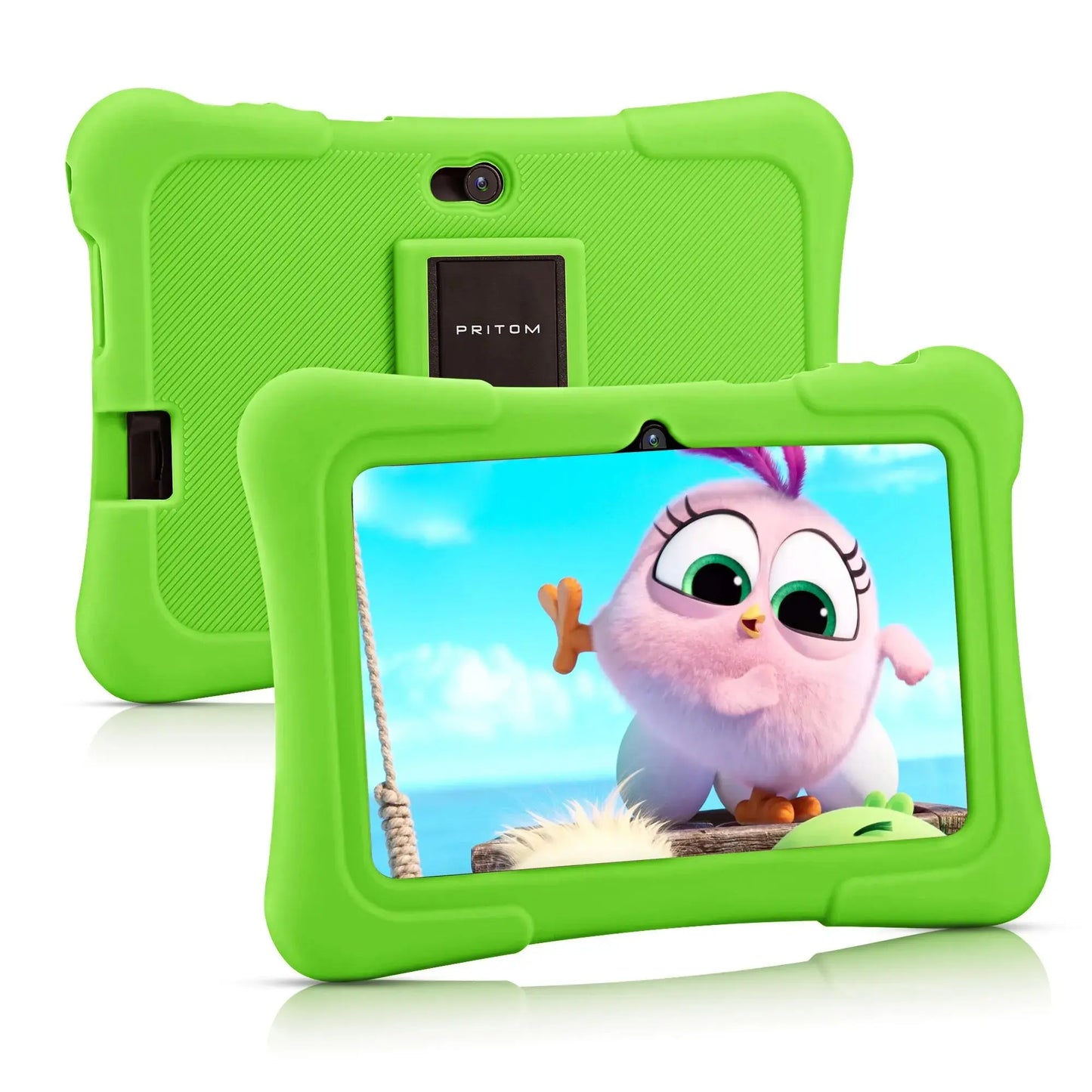 PRITOM 7 Inch Kids Tablet Quad Core Android 10 32GB WiFi Bluetooth Educational Software Installed - ALPENZO