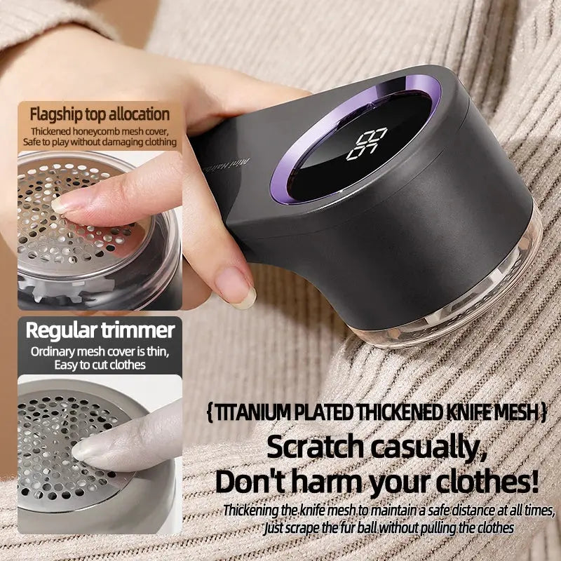 Portable Hair Ball Trimmer Home Clothes Shaving Machine Pill Removal Tool Shaver Lint Remover For Sweater USB Rechargeable - ALPENZO