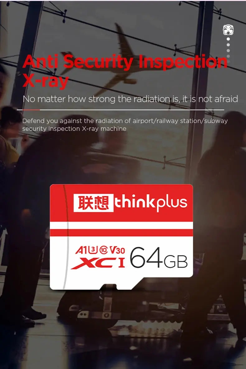 thinkplus Mini SD Card Class 10 TF Flash Card 32GB-256G Memory Card For Mobile Phone PC Speaker HD Camera Game Switch for Lenovo - ALPENZO