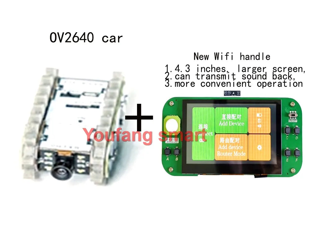 Esp32 Remote Control Tank Model Metal Chassis Tractor Crawler Balance Car Mount Truck Robot Chassis for Wifi RC Scout Robot Car ALPENZO