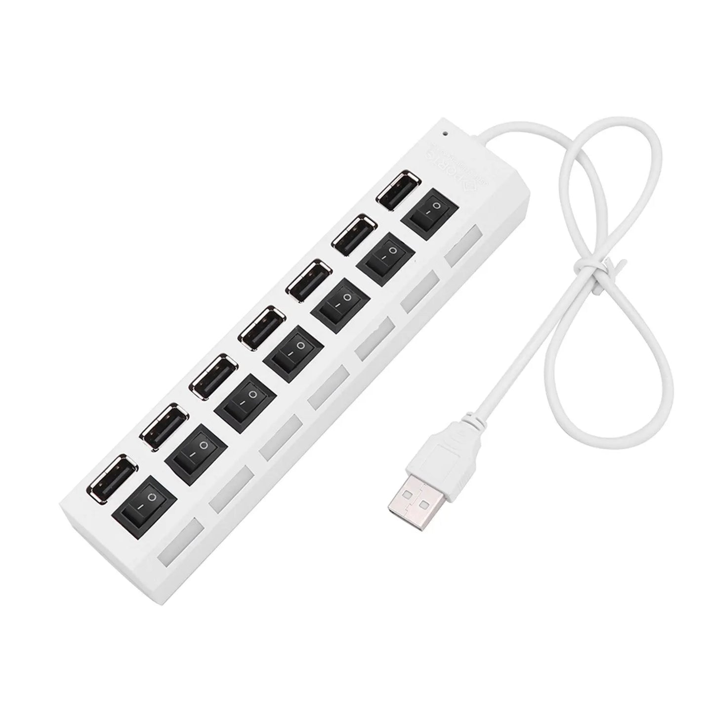 USB Hub Hub USB Adapter Multi Ports Use Power Adapter Extensor USB 2.0 PC Computer Accessories Switch USB For Laptop - ALPENZO