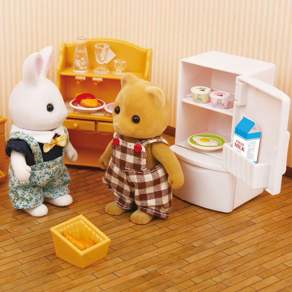 Forest Animal Family Dollhouse Furniture 1/12 Miniature Toys Girl Dolls Accessories Bedroom Bathroom Dollhouse Kit For Dolls ALPENZO