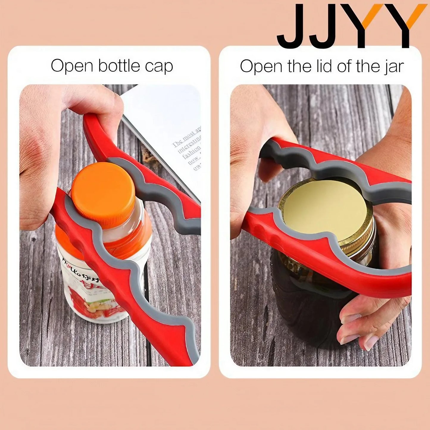 JJYY Multi-functional Home Kitchen Can Opener Non-slip Twist Bottle Opener Lid Opening Tool Kitchen Supplies - ALPENZO