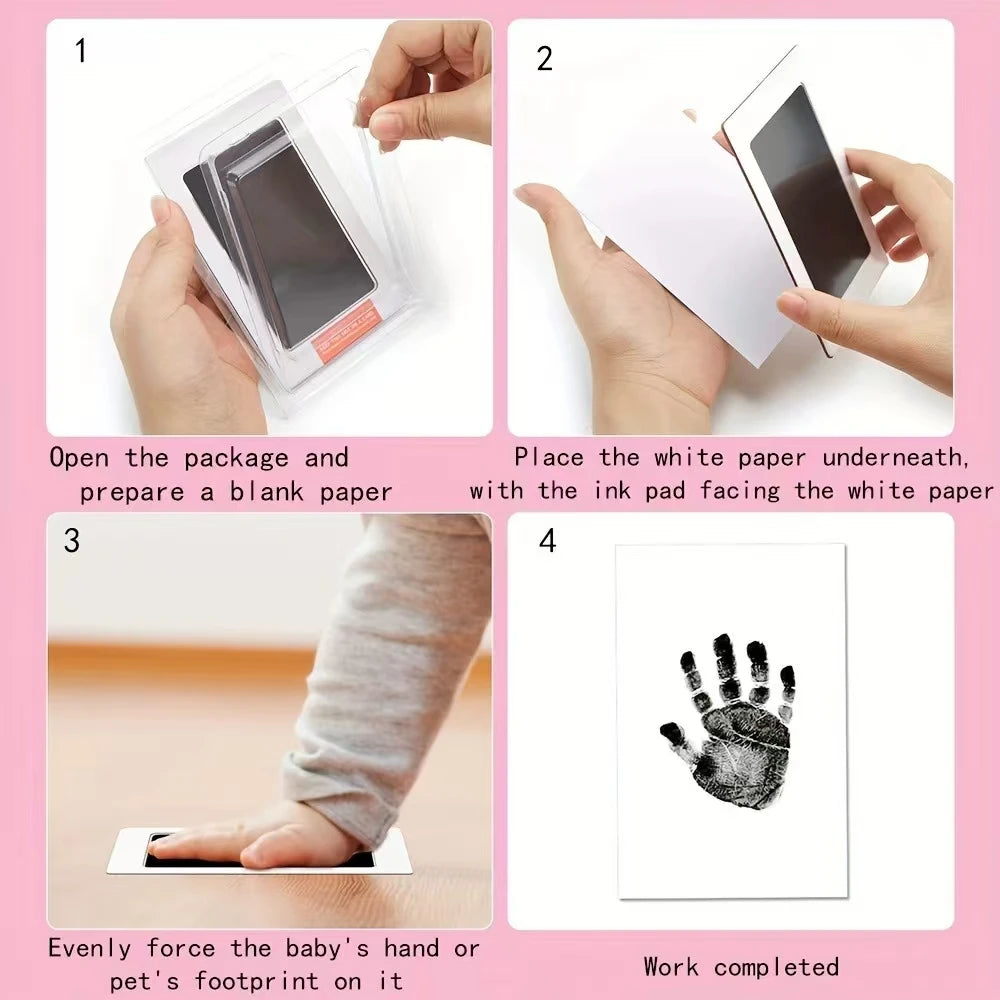 Paw Print Clean Touch Ink Pad, Dog Or Cat Pet Owner Keepsake, DIY Inkless Nose and Pawprint Impression Making Kit - ALPENZO