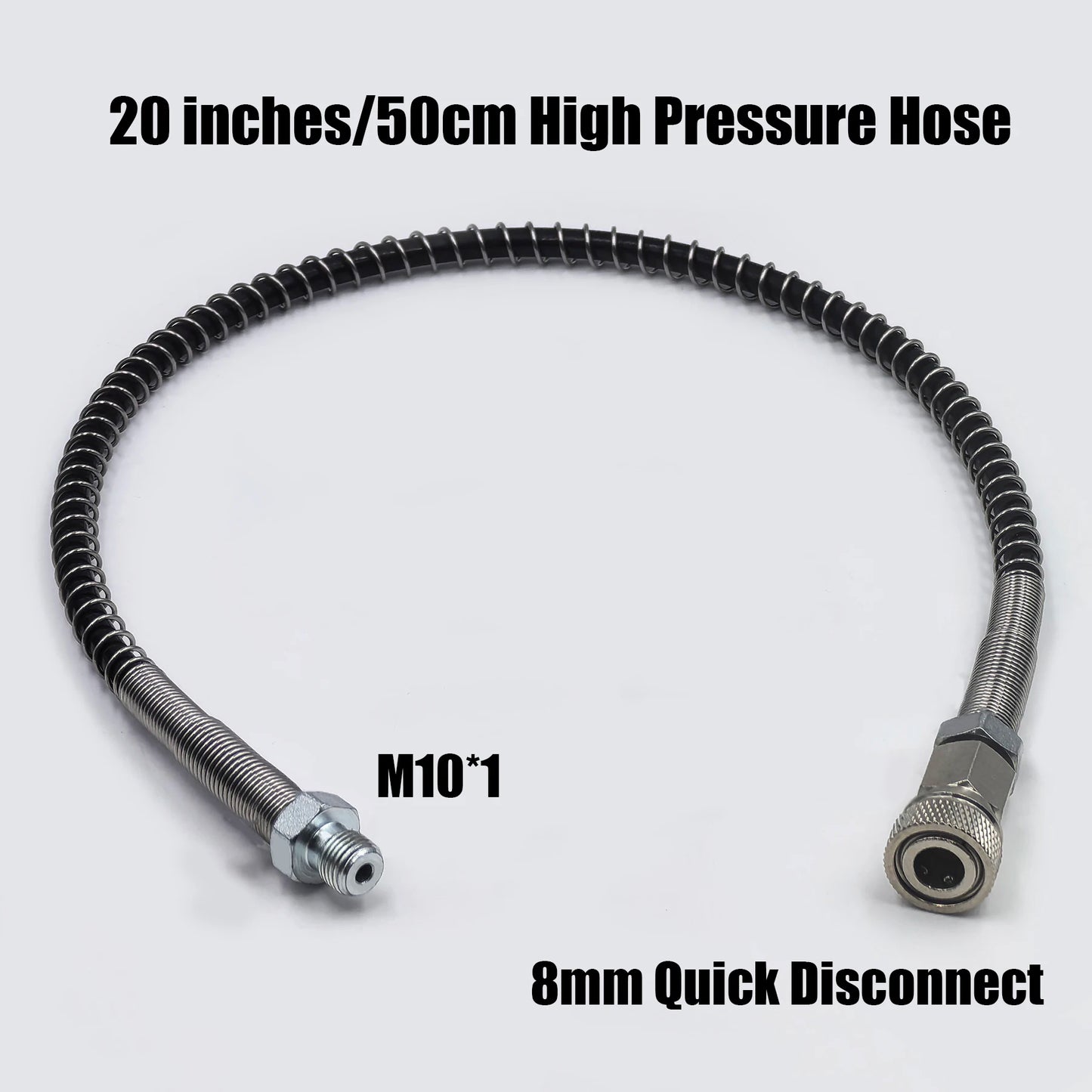 DIN Valve Fill Station Adapter 4500psi/300bar with 20inches Hose Dual Gauge for Charging Scuba Tank Diving