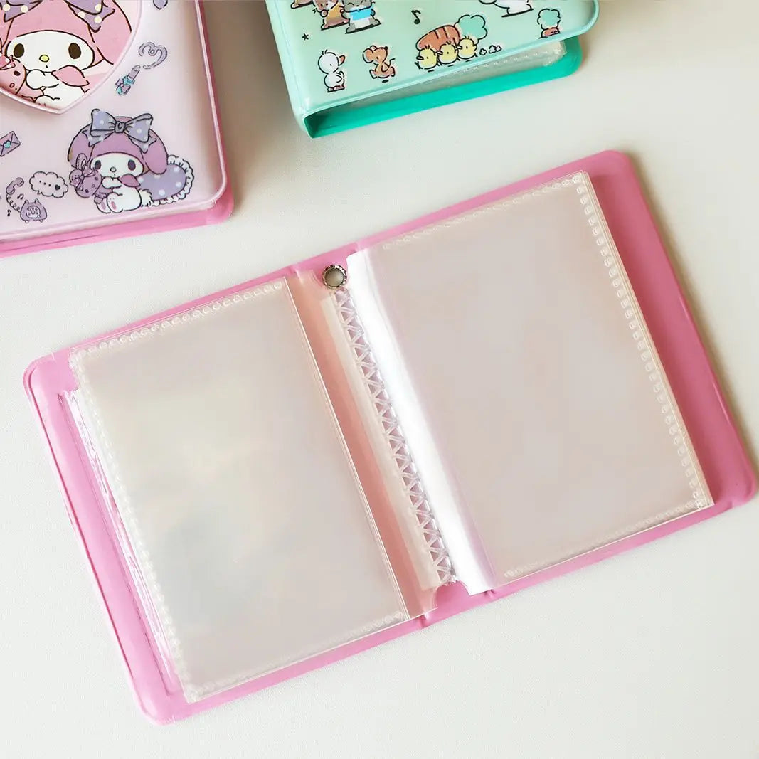 Kawaii Cartoon Hello Kitty Photo Album Anime Kuromi Melody Cinnamoroll 3-Inch Mini Idol Card Collection Card Book ALPENZO