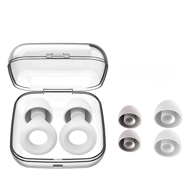 Silicone Earplugs for Swimming Sleep Noise Cancel Noise Reduction-Soundproof Reduce Disturbances -Quality loop Earplugs Supplies