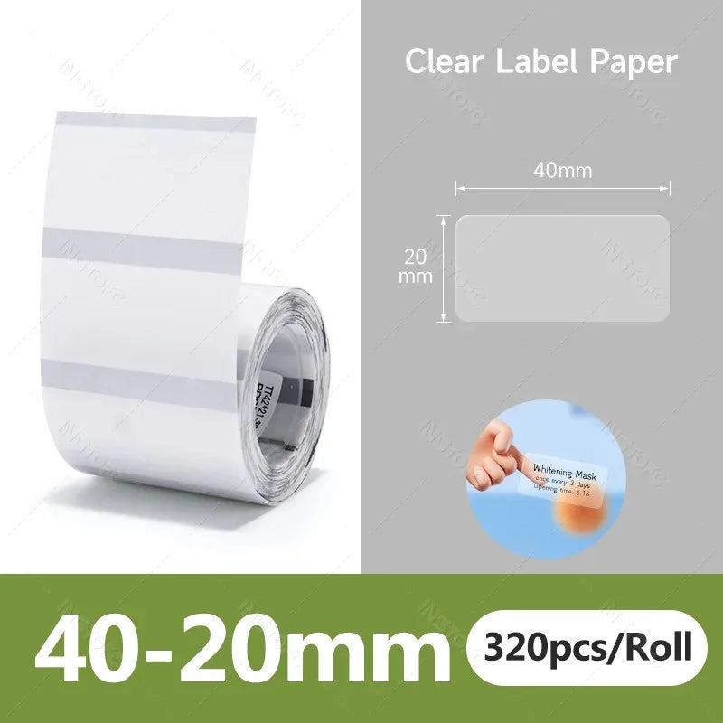 NiiMBOT B21 B1 B3S Round Label Printing Sticker Self-adhesive Thermal Waterproof Digital Number Cake Sealing Sticker Paper ALPENZO
