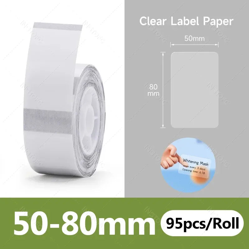 NiiMBOT B21 B1 B3S Round Label Printing Sticker Self-adhesive Thermal Waterproof Digital Number Cake Sealing Sticker Paper ALPENZO