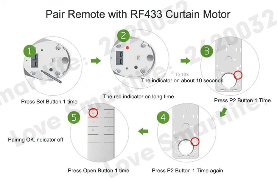 Original Dooya DC90 Single Channel Transmitter for Dooya Motors, RF 433MHZ Remote Control, Dooya Automatic Curtain Accessories - ALPENZO