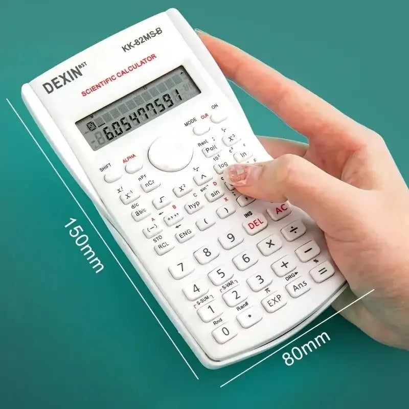 1pc Engineering Scientific Calculator 2 Line Function Calculator Fraction Calculator Statistic Calculator For School Calculator ALPENZO