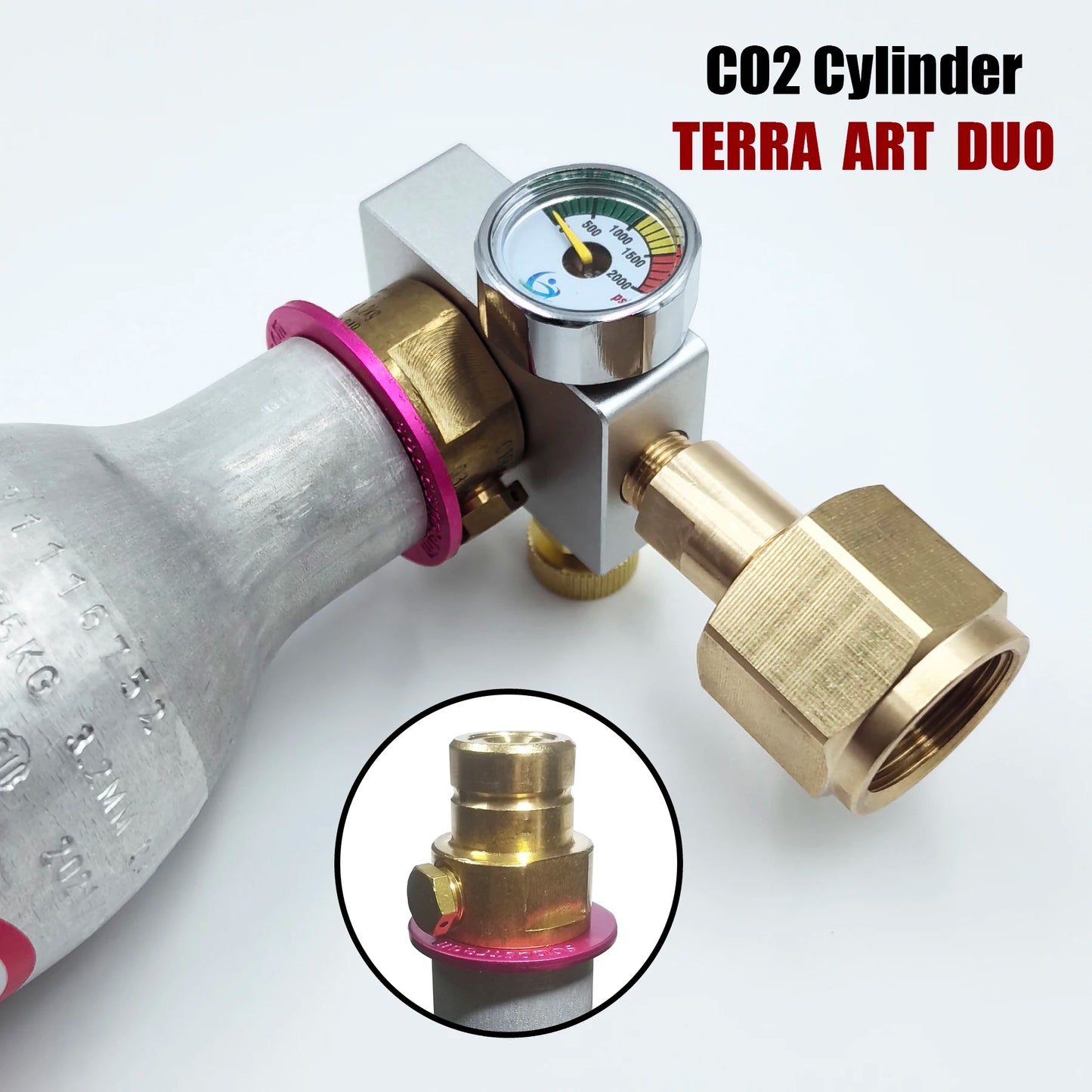 Soda Water CO2 Cylinder Adapter Carbonator Refill Fill Station for CO2 Tank Bottle Filling Replacement