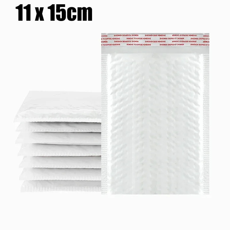Multifunctional Self-Seal Business Mailing Packages White Foam Bubble Envelopes Adhesive Waterproof Shipping Bags for Packing ALPENZO