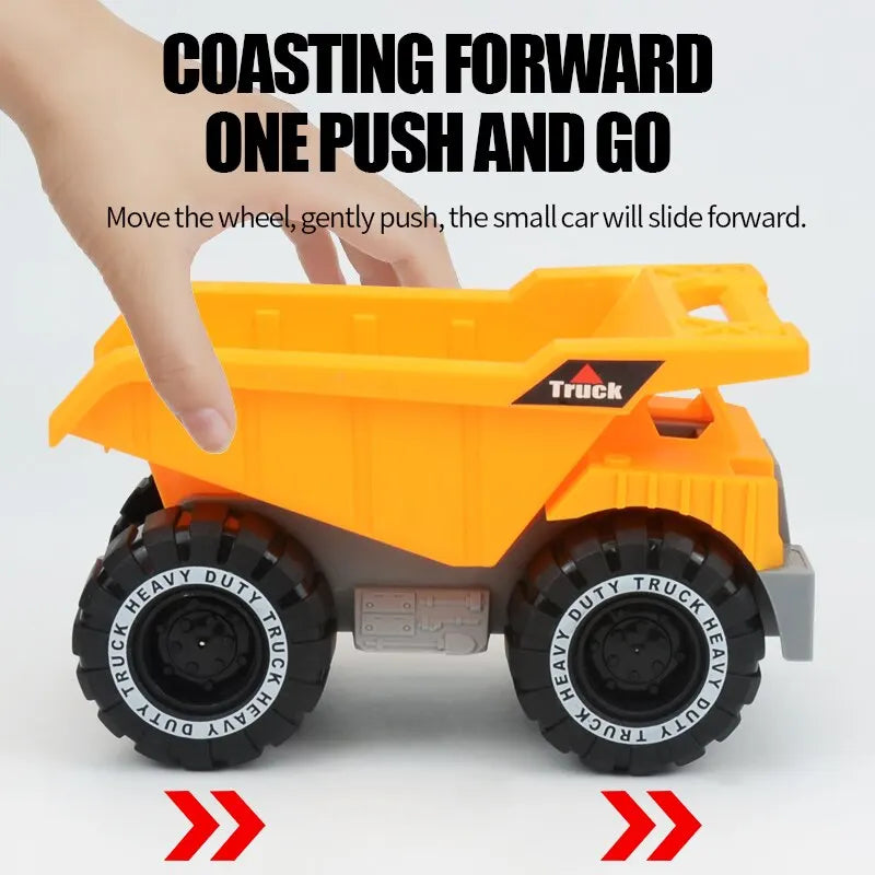 Excavator Dump Truck Model Toy Engineering Vehicle Set .Construction Fleet Toddler Early Education Construction Vehicles Toys ALPENZO