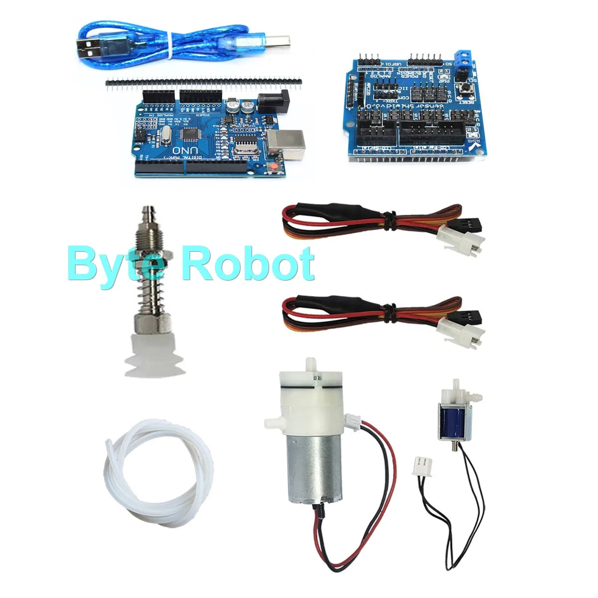 0.3/1/3/6/10/20kg Mechanical Arm Vacuum Pump Suction Cup with PWN Control Switch Sucker for Robot Arm UNO R3 Programmable Robot ALPENZO