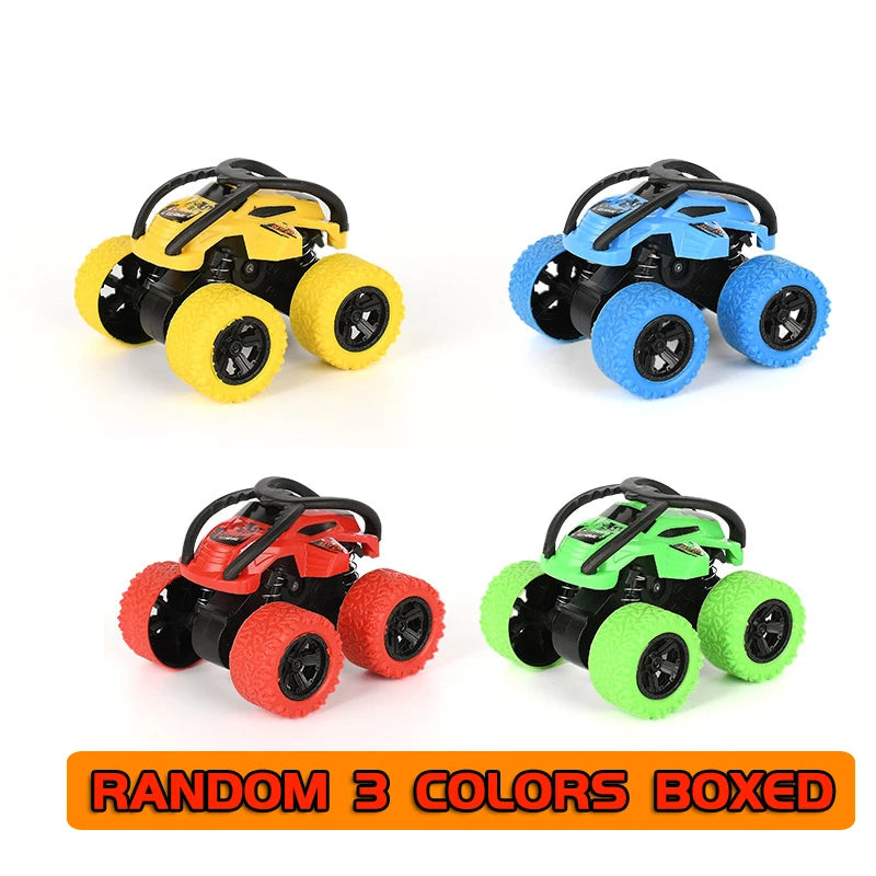 Inertial Off-Road Vehicle Toy Super Fall Resistant Climbing Car Model Car Children's Four-Wheel Drive Toy 360 Degree Rotation ALPENZO