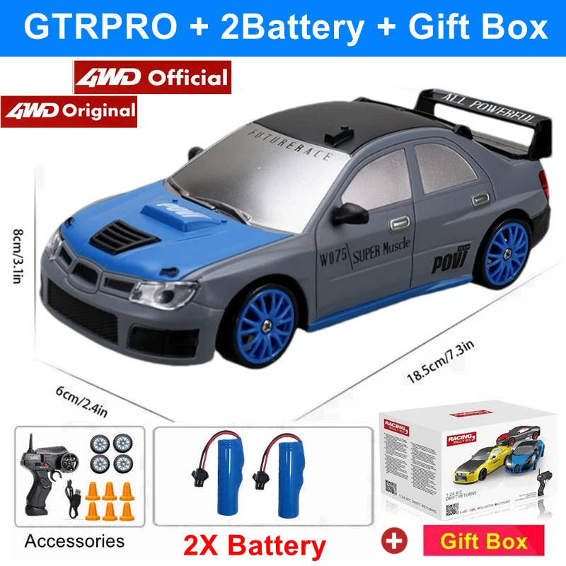 2.4G High speed Drift Rc Car 4WD Remote Control AE86 Model GTRPRO Vehicle Car RC Racing Cars Toy for Children Christmas Gifts ALPENZO