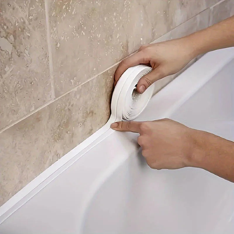 PVC Sealing Strip Tape Bathroom Bath Toilet Caulk Tape Self Adhesive Waterproof Mildew Proof Tapes For Kitchen Sink Wall Corner - ALPENZO
