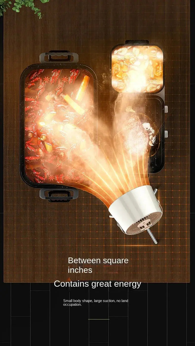 New USB Desktop Range Hoods Portable Exhaust Fan Small Kitchen Hood Extractor Barbecue Large Suction Cooker Hood - ALPENZO