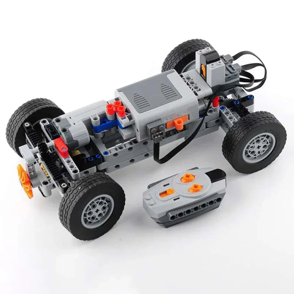 4WD RC Car Chassis Electric Set Four-Wheel Drive Technical Chassis Bricks IR Remote Reciever MOC Building Blocks for legoeds ALPENZO