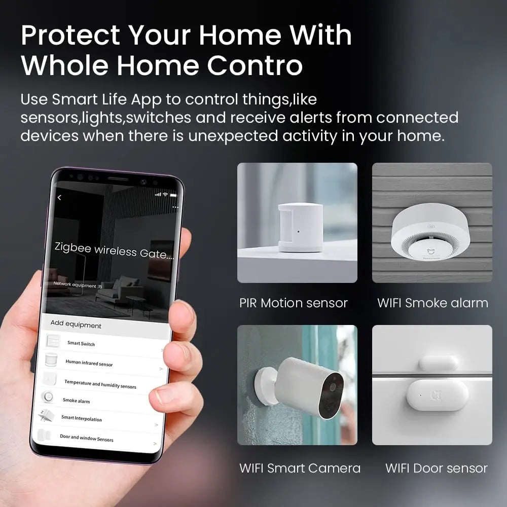 Tuya Zigbee 3.0 Gateway Hub Smart Home Wireless Bridge Smart Life APP Remote Control Automation Device Works with Alexa Google - ALPENZO