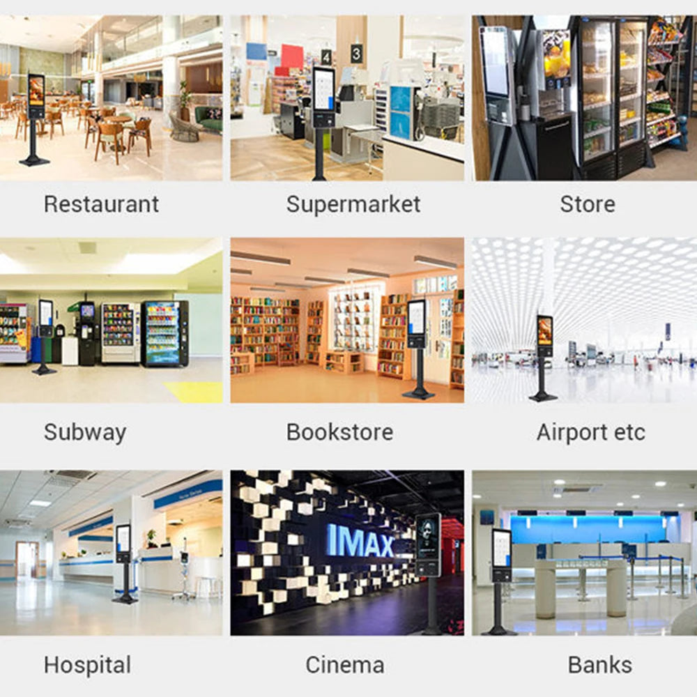 TouchWo 27 32 inch Windows/Android OS Capacitive Touch Screen Pc Touchscree Self Service Ticket/Payment/Ordering Kiosk - ALPENZO